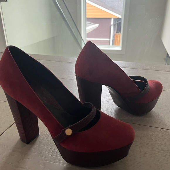 DVF FERN Mary Jane Platform heel size 6.5 - Picture 3 of 4